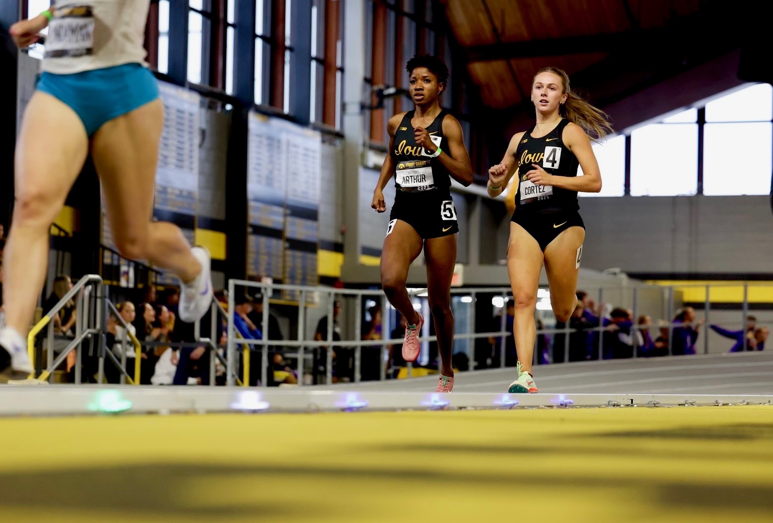 Stridelane LED pacing lights staged on the track