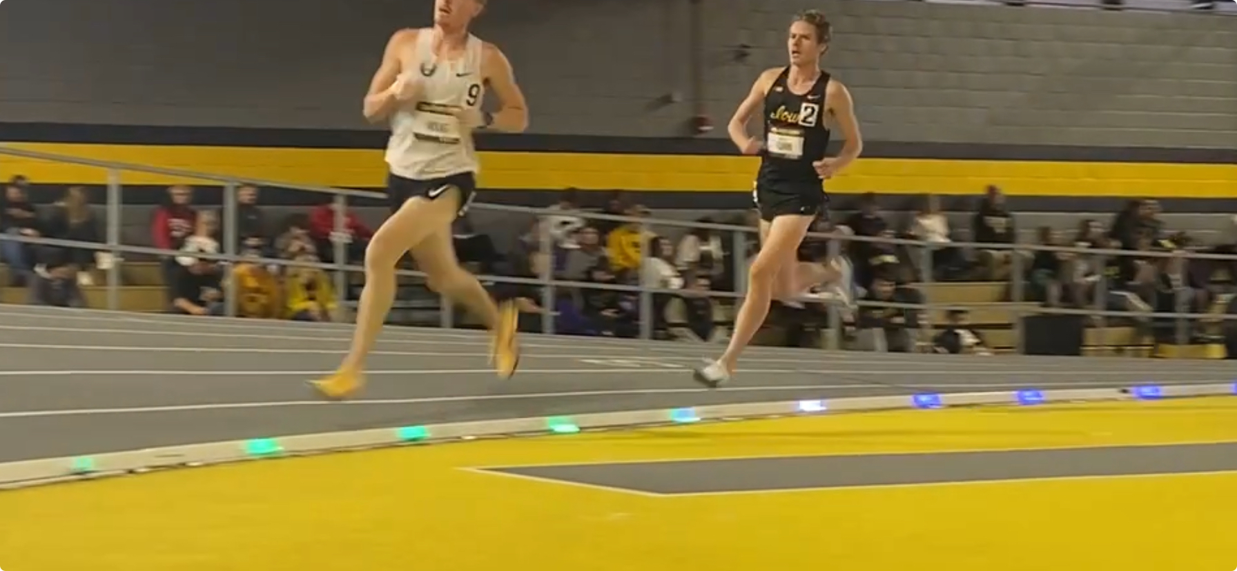 Track with Stridelane pacing lights in use